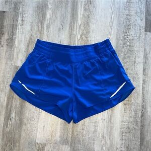 Lululemon Blue Hotty Hot HR 2.5” Shorts